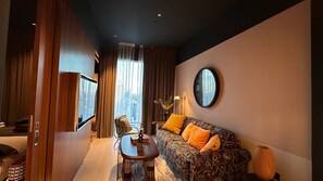 Leilighet, 1 soverom, tilgjengelighetstilpasset, byutsikt | Oppholdsrom