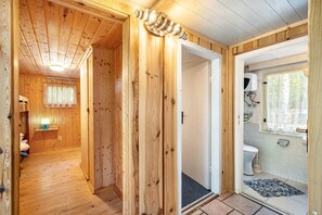 Douche, serviettes fournies