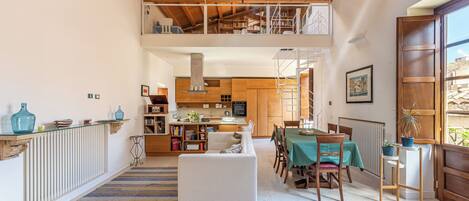 Apartment, 3 Bedrooms, Balcony | Living area