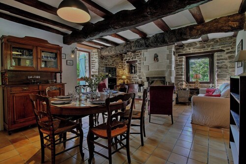 Typical Breton farmhouse in the countryside with modern comforts