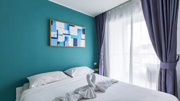 อพาร์ทเมนท์, ระเบียง | ตู้นิรภัยในห้องพัก, ผ้าม่านกันแสง, เตารีด/โต๊ะรีดผ้า, Wi-Fi ฟรี