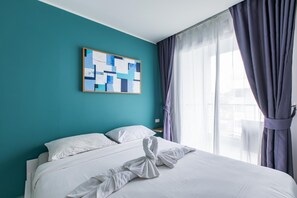 Căn hộ, ban công | Két bảo mật tại phòng, màn/rèm cản sáng, bàn ủi/dụng cụ ủi quần áo