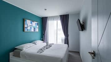 Apartment, Balcony | In-room safe, blackout curtains, iron/ironing board, free WiFi