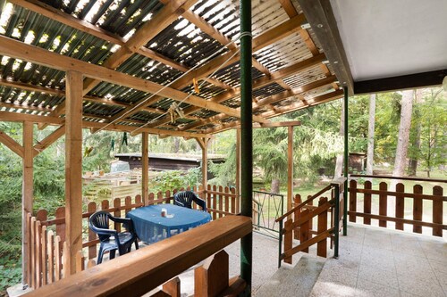 Bungalow '14 - Finnhütte' with Private Terrace and Shared Garden