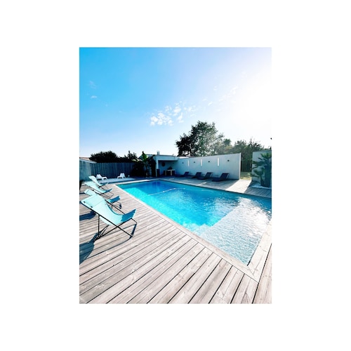 Villa contemporaine 4★ avec piscine chauffée – entre Bordeaux et Lacanau