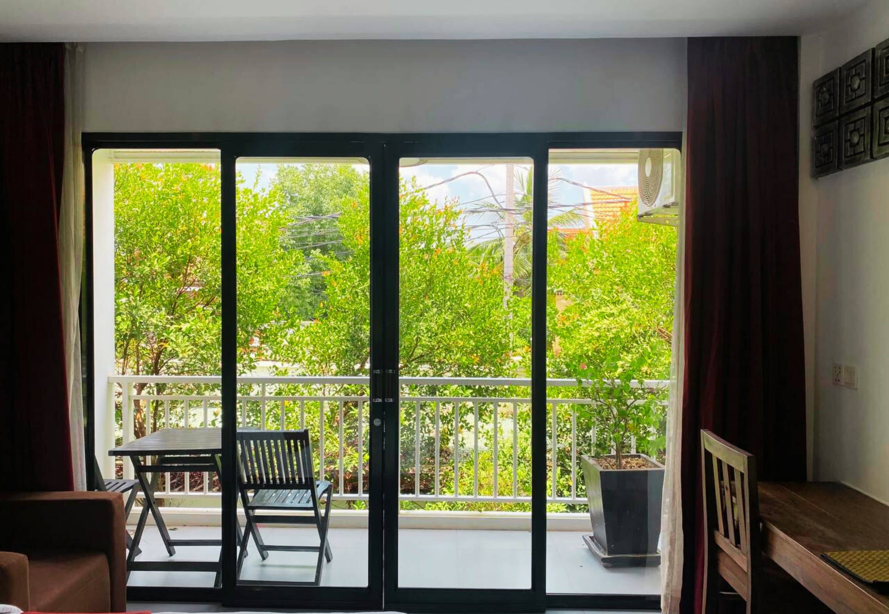 Uitzicht vanaf balkon