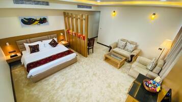 In-room safe, desk, laptop workspace, blackout drapes