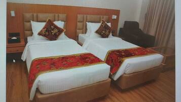 Premium Double Room, City View | In-room safe, desk, laptop workspace, blackout curtains