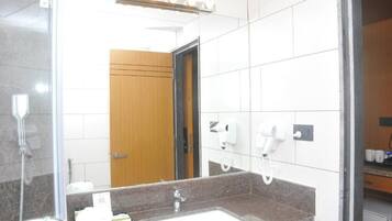 Free toiletries, hair dryer, slippers, towels