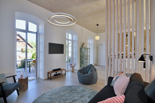 Modern living in the classroom of an old school