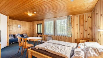 1 habitación y ropa de cama