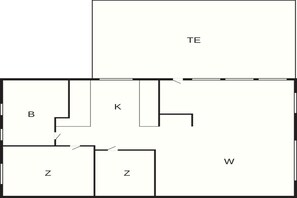 Floor plan - 4 Star Holiday Home in Ry (Ry)