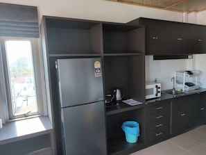 Apartment, 1 Bedroom, Smoking | Private kitchen - Modern Rustic Seaview 1 Bedroom Retreat With Free Coworking (Ko Pha-ngan)