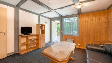 TV, tavolo da ping pong