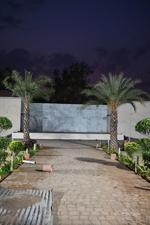 Outdoor wedding area