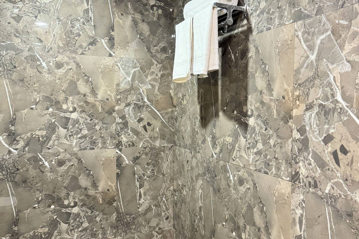 Towels, soap, shampoo, toilet paper