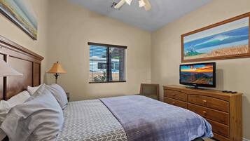 Iron/ironing board, travel crib, WiFi, bed sheets