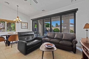 TV, offices - Navigate Stays Group Getaway w/ Jacuzzi/Pool/Games (Bermuda Dunes)