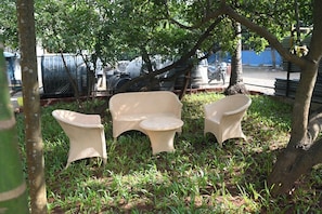 Blick auf den Garten