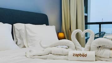 Appartamento, balcone, vista spiaggia | Wi-Fi gratuito