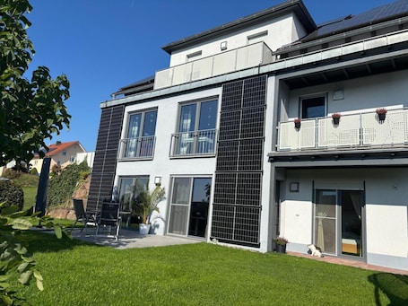 Exterior. Cozy Holiday Apartment with Sun Terrace and Whirlpool