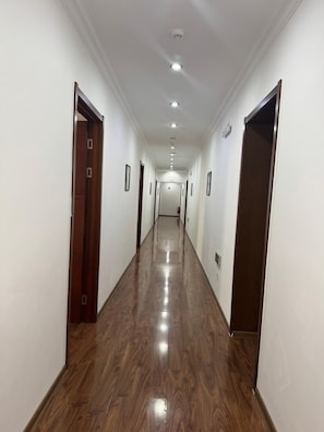 100-cm TV with cable channels, printers