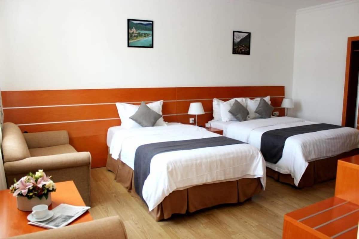 Desk, iron/ironing board, free WiFi, bed sheets