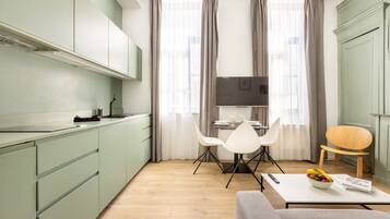 Deluxe appartement, en-suite badkamer, uitzicht op stad (Le Rihour) | Interieur