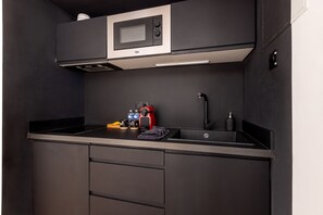 Standard-huoneisto, kylpyhuone makuuhuoneen yhteydessä (La Citadelle) | Yksityinen keittiö