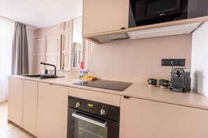 Familie appartement, en-suite badkamer, uitzicht op de stad (Le Flandres) | Privékeuken