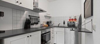 Glücksfewo71, for families, center, private underground parking space, 2 terraces, Allgäu