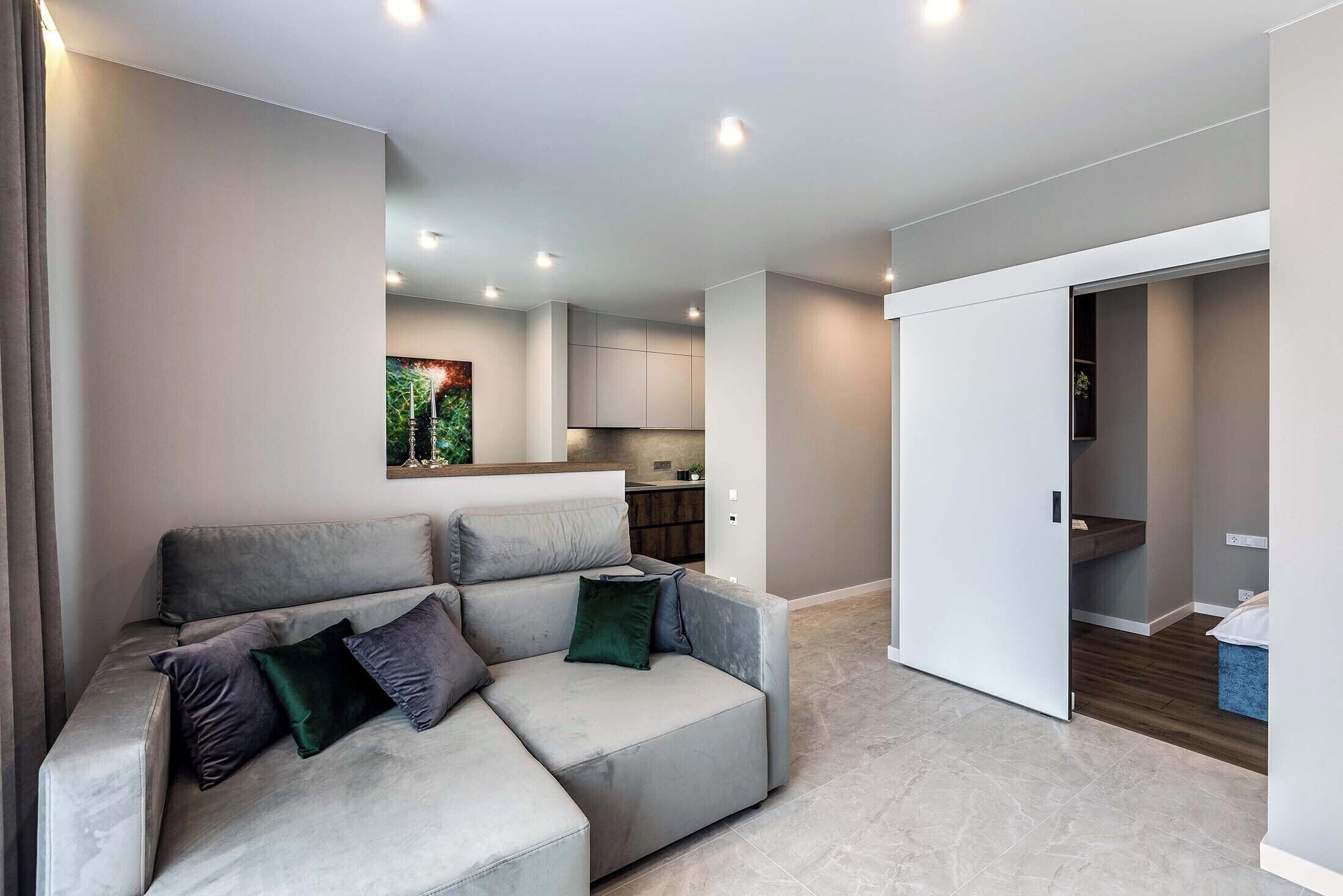 Classic Apartment, City View | Living area | 40-inch LCD TV with digital channels