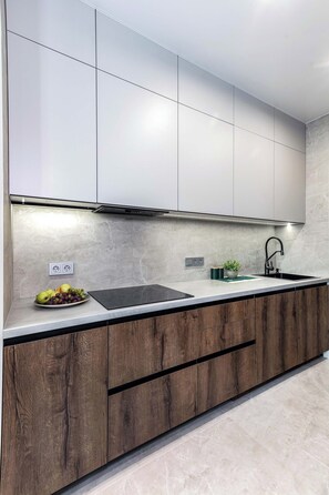 Leilighet – classic, byutsikt | Eget kjøkken | Vannkoker