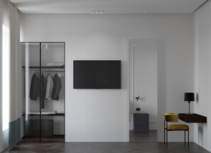 Phòng đôi Deluxe | Két bảo mật tại phòng, bàn, khu vực làm việc phù hợp cho laptop 