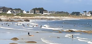 Vlak bij het strand