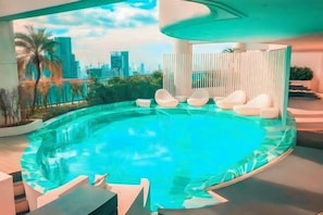 Pool - Aveline Suites II, Garden/City view,2br, amenities (Mandaluyong)