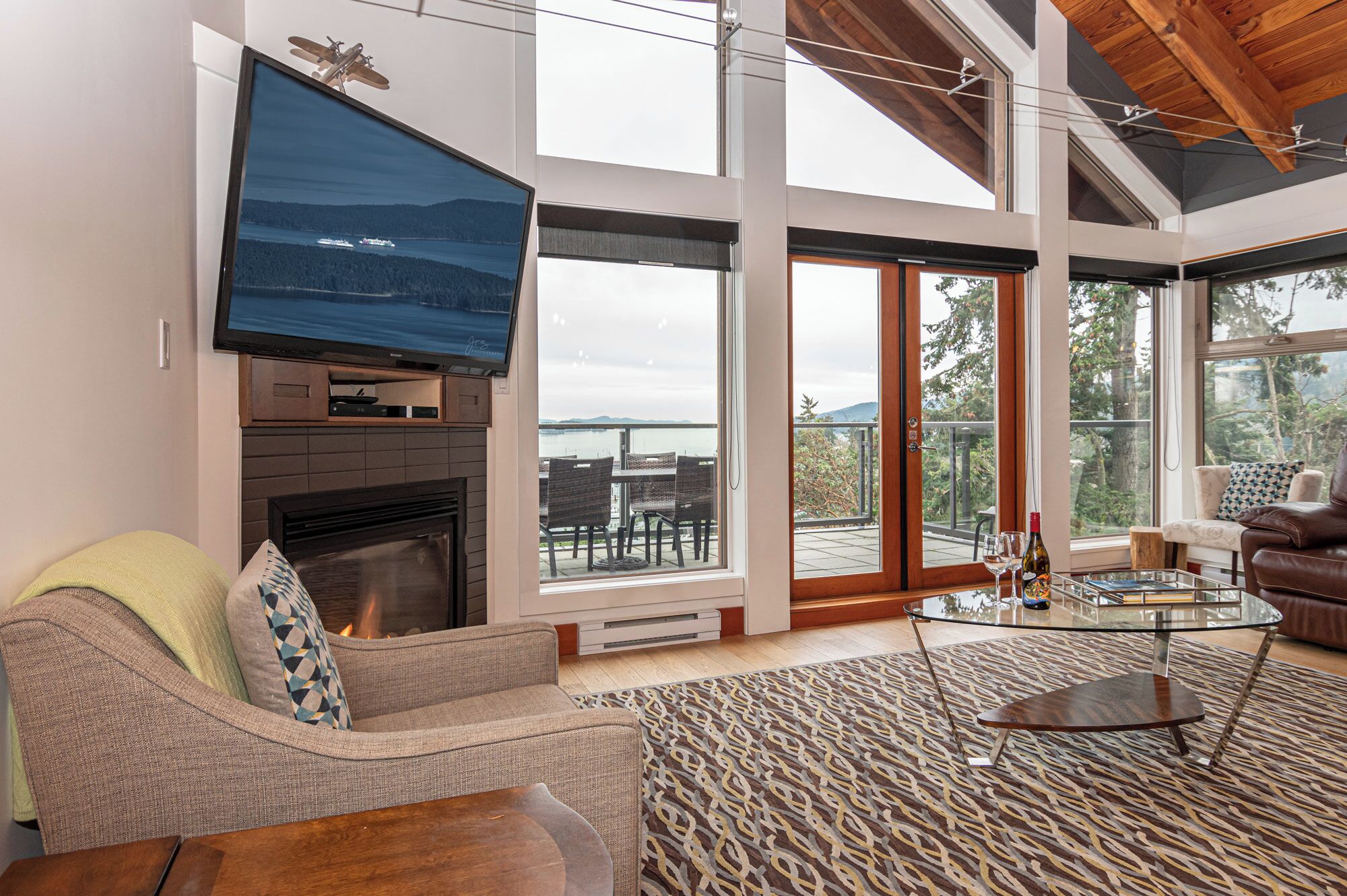 Penthouse Apartment, Harbor View | Coin séjour