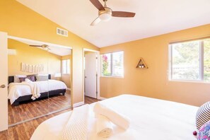 3 bedrooms, iron/ironing board, travel cot, WiFi