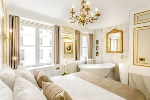 Apartment, City View | Hypo-allergenic bedding, pillow-top beds, in-room safe