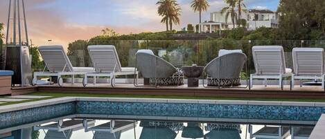 Una piscina riscaldata