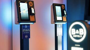 Check-in/check-out kiosk