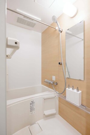 Shower, hair dryer