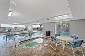 Indoor pool, a heated pool