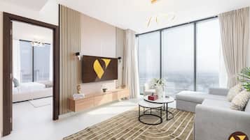 Luxury Apartment, Balcony, Harbour View | Iron/ironing board, cots/infant beds, free WiFi, bed sheets