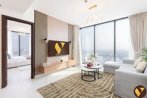 Departamento de lujo, balcón, vista al puerto | Tabla de planchar con plancha, cunas, wifi gratis y ropa de cama