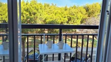 Studio, balcon, vue parc | Terrasse/Patio