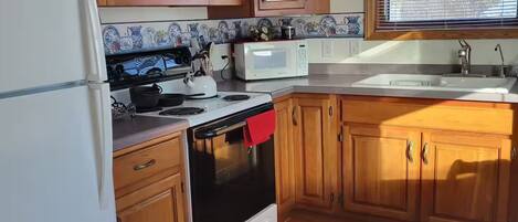 Microwave, oven, stovetop