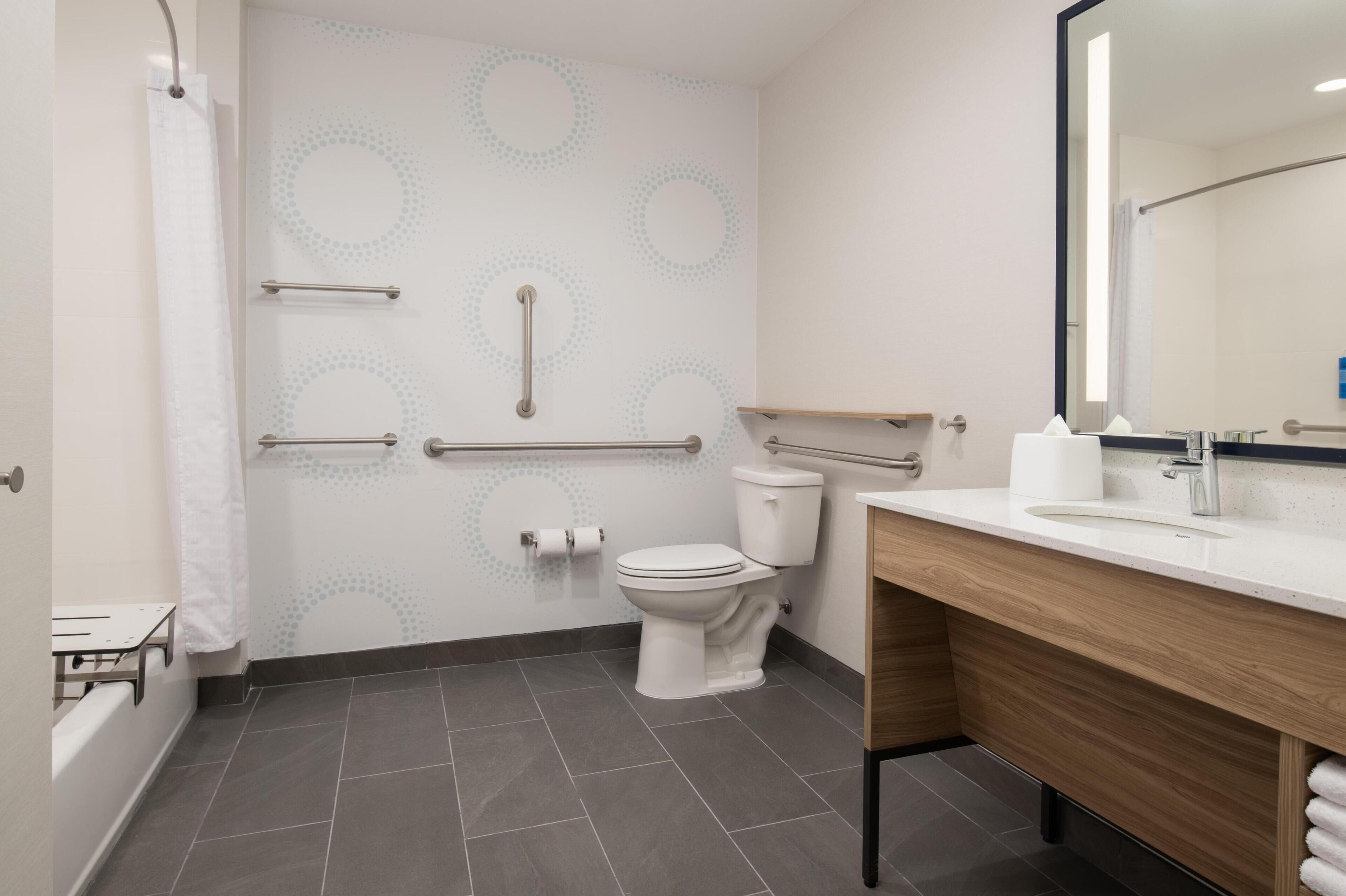 Free toiletries, hair dryer, towels