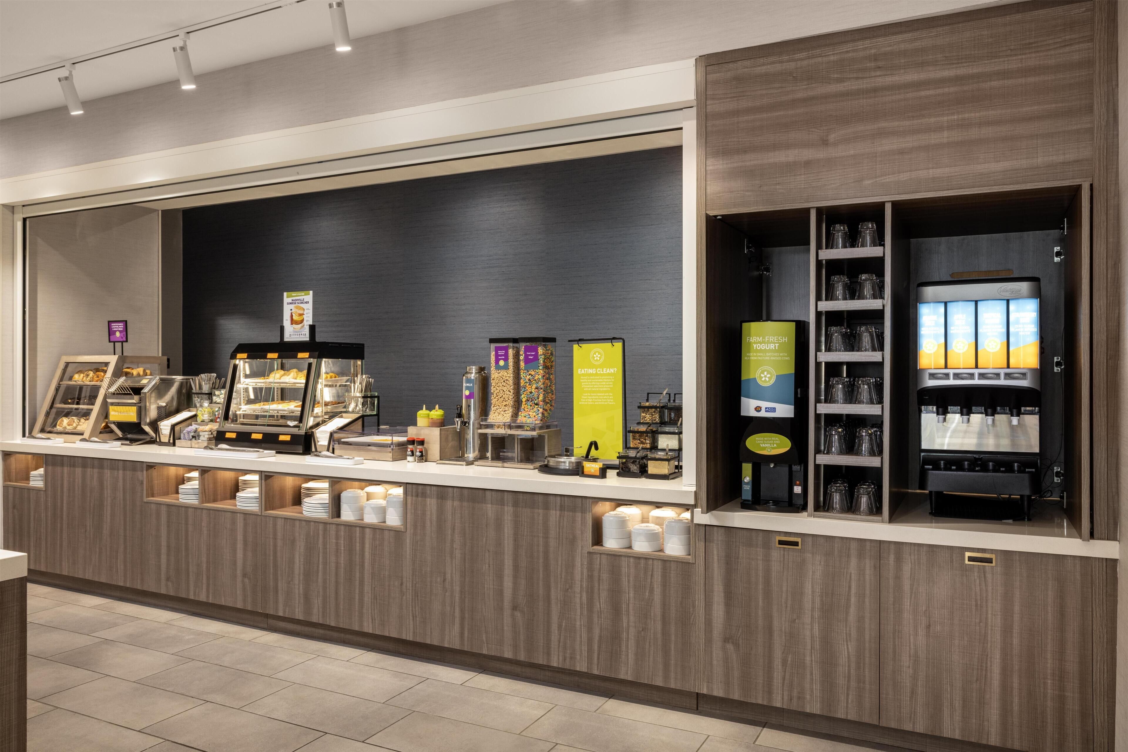 Free daily buffet breakfast