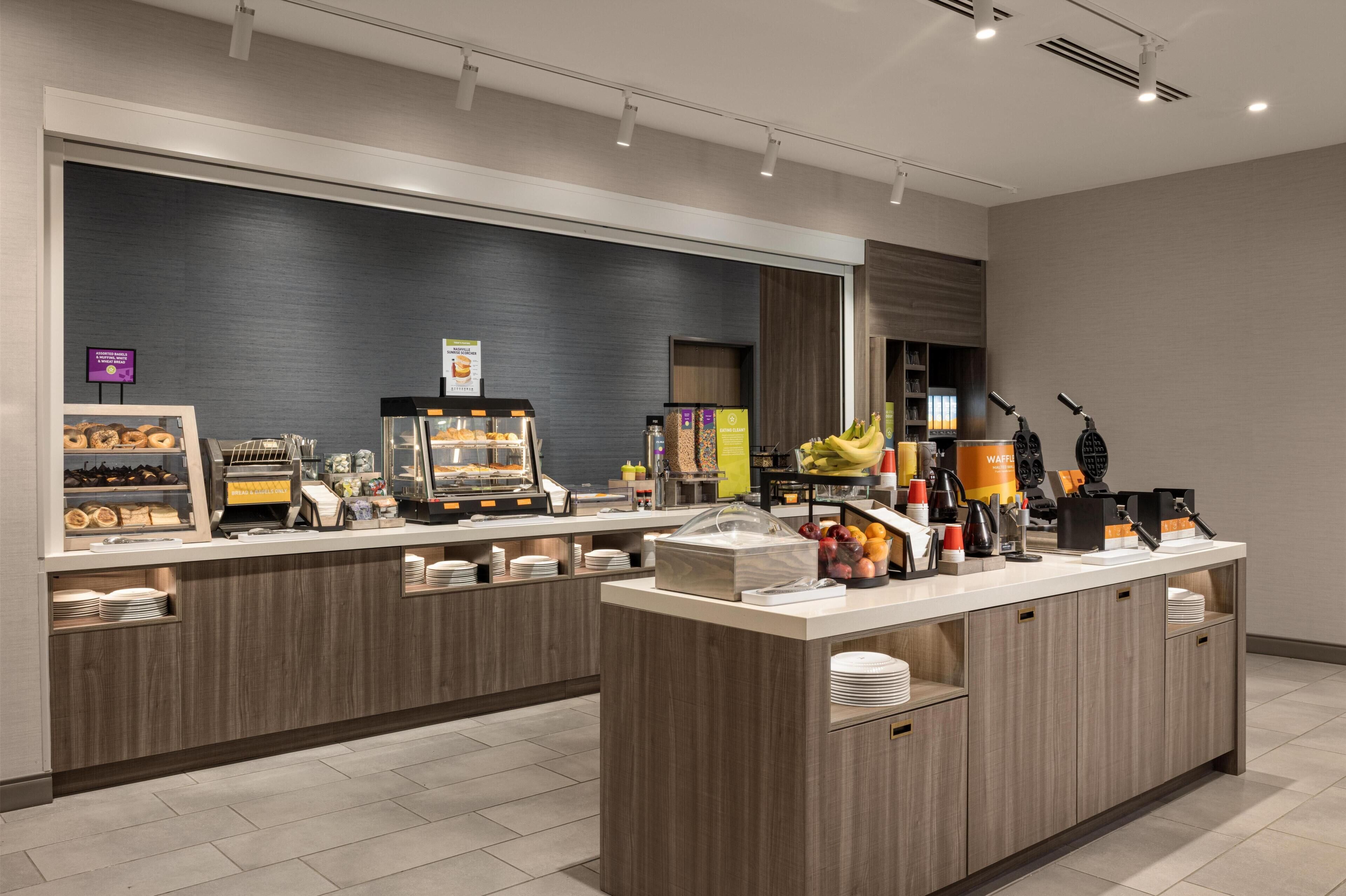 Free daily buffet breakfast